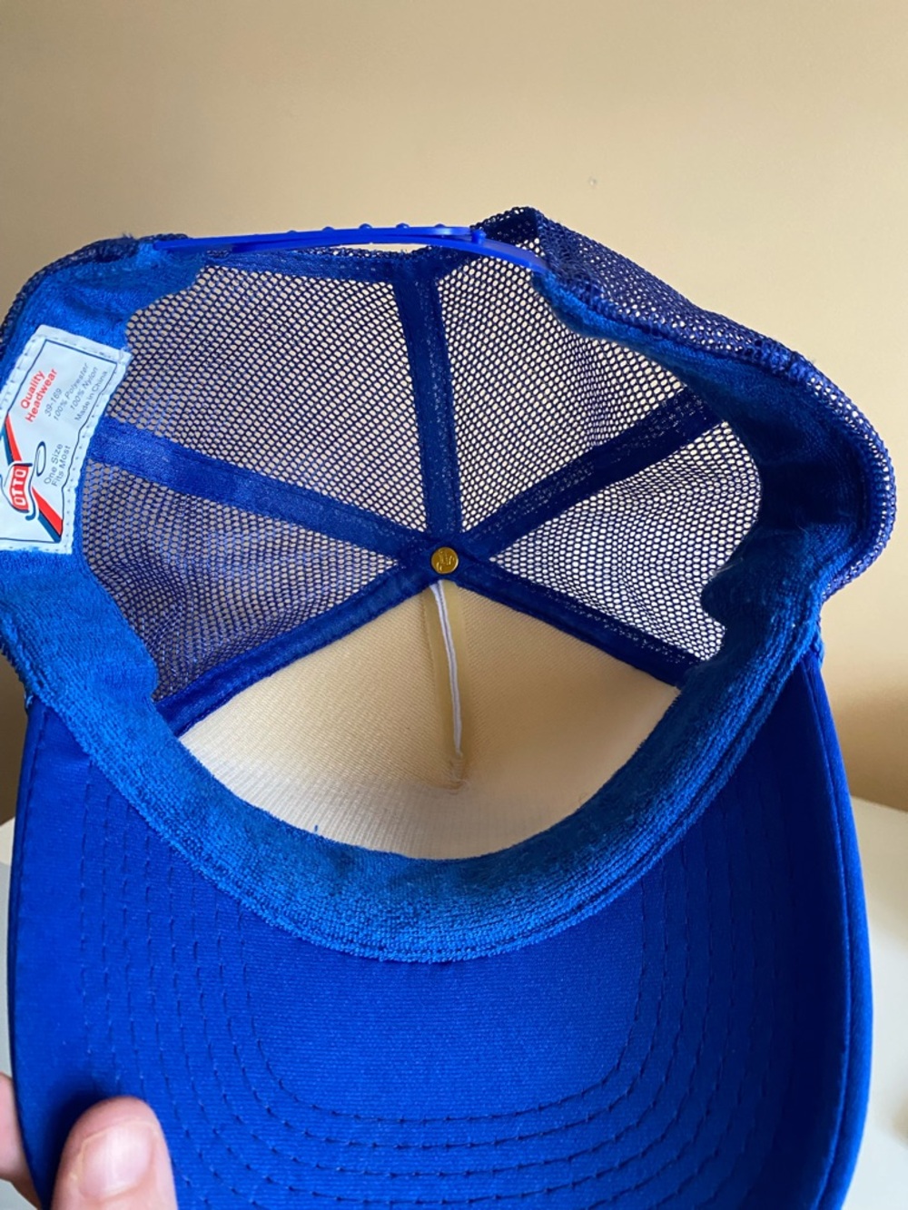Toronto Blue Jays Trucker Hat - White & Royal Blue Made By OTTO - Picture 7 of 10